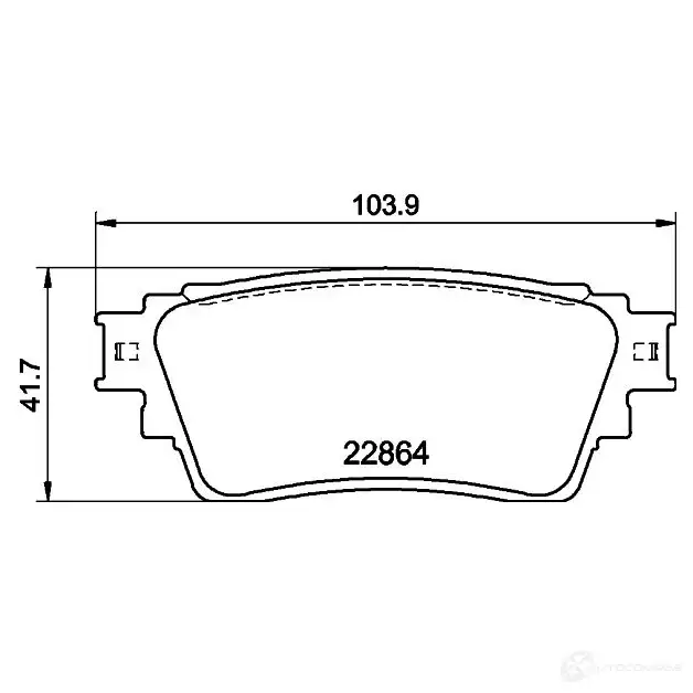 Тормозные колодки, комплект HELLA 1437954993 W CAOG 8db355040501