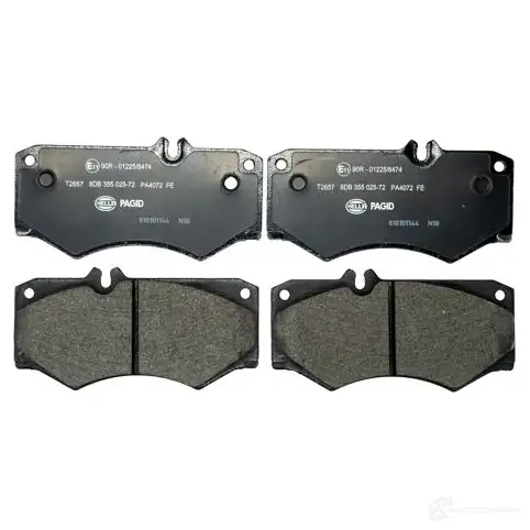 Тормозные колодки дисковые, комплект HELLA 8DB 355 025-721 2 1056 T2657 1424495446 - Изображение 1