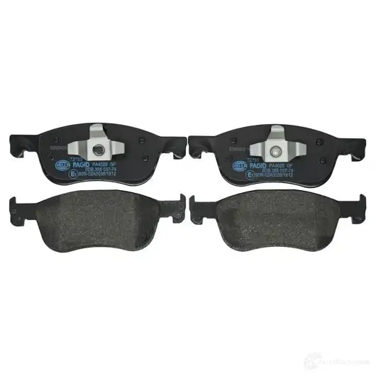 Тормозные колодки дисковые, комплект HELLA 1437442581 BU0B N9 8DB 355 037-741 - Изображение 1