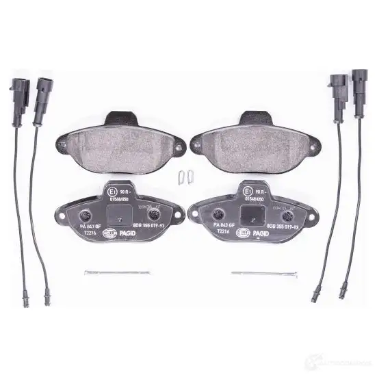 Тормозные колодки дисковые, комплект HELLA 29959 T2216 8DB 355 019-931 2 1436 изображение 1