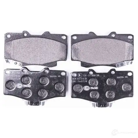 Тормозные колодки, комплект HELLA 21680 29511 2 1679 8db355015351 изображение 1