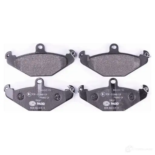Тормозные колодки дисковые, комплект HELLA 29887 20423 8DB 355 019-191 204 10 изображение 1