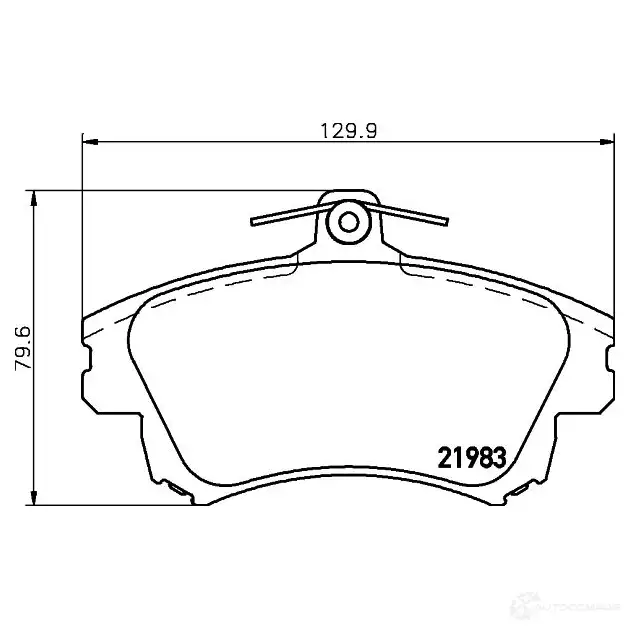 Тормозные колодки, комплект HELLA T1565 28702 2198 3 8db355006711 изображение 0