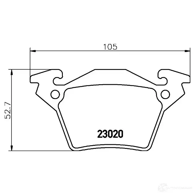 Тормозные колодки дисковые, комплект HELLA 8DB 355 008-641 28877 T1169 2302 0 - Изображение 1