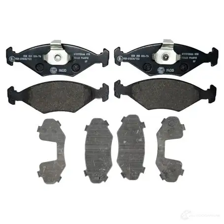 Тормозные колодки дисковые, комплект HELLA 8DB 355 024-761 2 1193 22348 1424221685 изображение 0