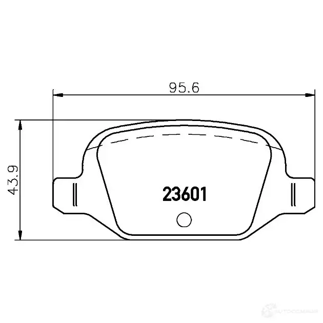 Тормозные колодки, комплект HELLA 23 601 28957 8db355009551 T1260 - Изображение 1