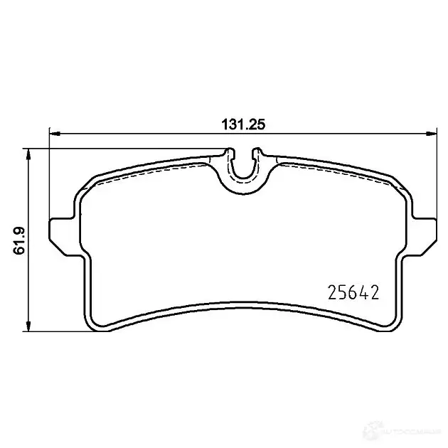 Тормозные колодки дисковые, комплект HELLA BV YUKY4 30232 8DB 355 025-571
