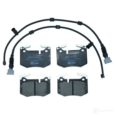 Тормозные колодки дисковые, комплект HELLA TRC A1QQ 1437477970 8DB 355 025-611 - Изображение 1