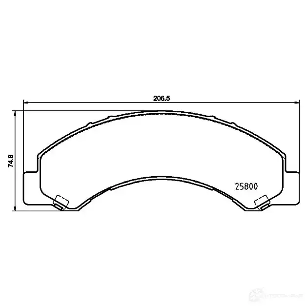 Тормозные колодки дисковые, комплект HELLA 1437478141 8DB 355 037-711 H LUB3X изображение 0