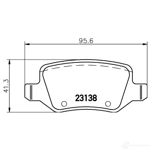 Тормозные колодки, комплект HELLA 23 138 T1530 29197 8db355012131 - Изображение 1