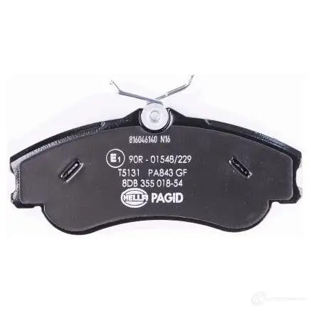 Тормозные колодки дисковые, комплект HELLA 23 346 T5131 29824 8DB 355 018-541 изображение 2