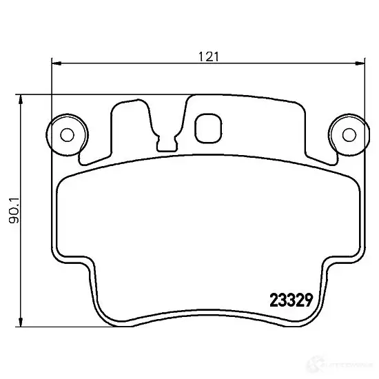 Тормозные колодки, комплект HELLA 233 29 7798D917 8db355009281 28930 - Изображение 1