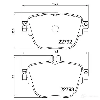 Тормозные колодки дисковые, комплект HELLA ULU0J V 8DB 355 032-161 1437478434 изображение 3