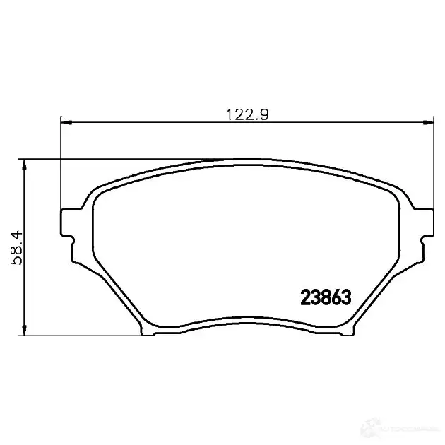 Тормозные колодки, комплект HELLA 8db355010261 23 863 7768D890 29026 изображение 0