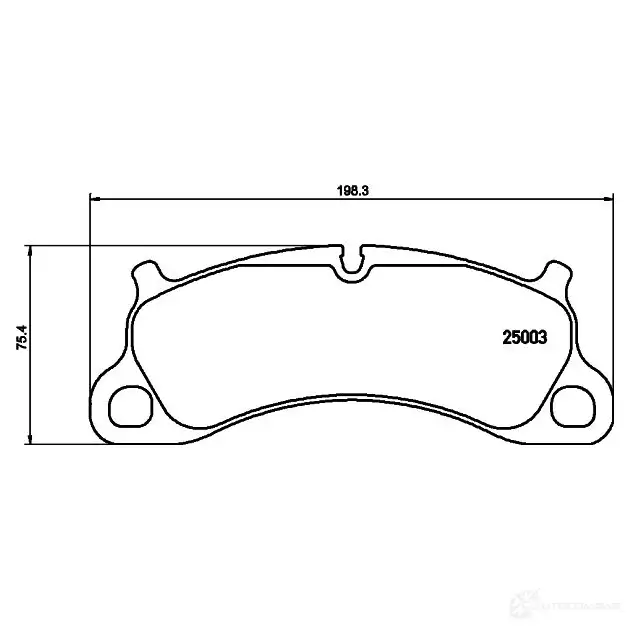 Тормозные колодки, комплект HELLA 8db355019731 2 5003 29941 T2150 изображение 0