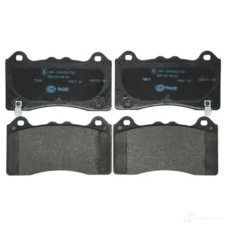 Тормозные колодки дисковые, комплект HELLA 5Z VXYH 1437442582 8DB 355 025-831 - Изображение 1