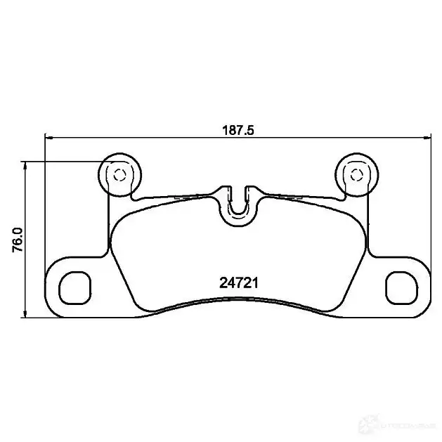 Тормозные колодки, комплект HELLA 29486 8db355015101 8643D1453 247 21 - Изображение 1