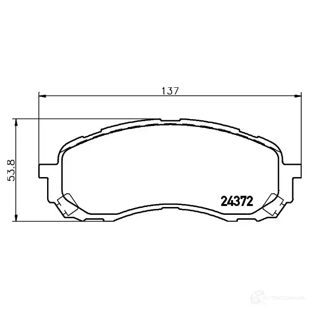 Тормозные колодки, комплект HELLA T1610 8db355012451 2 4372 29229 - Изображение 1