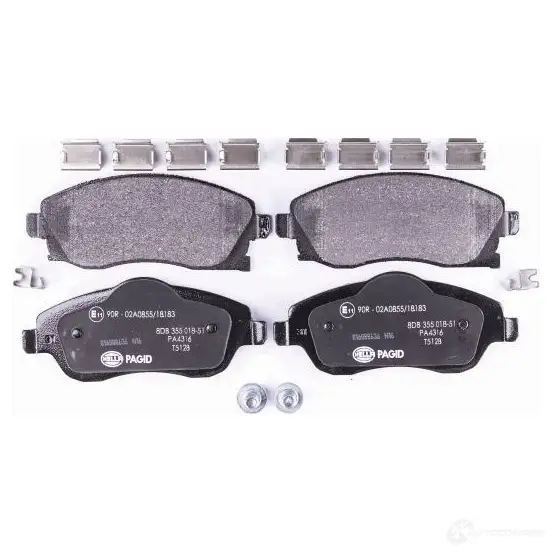 Тормозные колодки дисковые, комплект HELLA 232 25 23226 29821 8DB 355 018-511 изображение 1