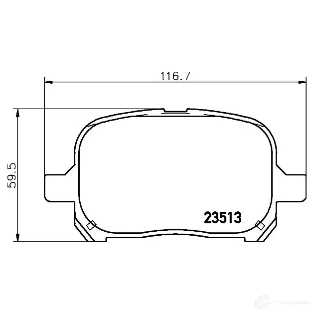 Тормозные колодки дисковые, комплект HELLA 28937 235 13 7581D707 8DB 355 009-351 изображение 0