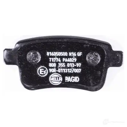 Тормозные колодки, комплект HELLA 24 692 T1774 8db355013971 29375 изображение 2