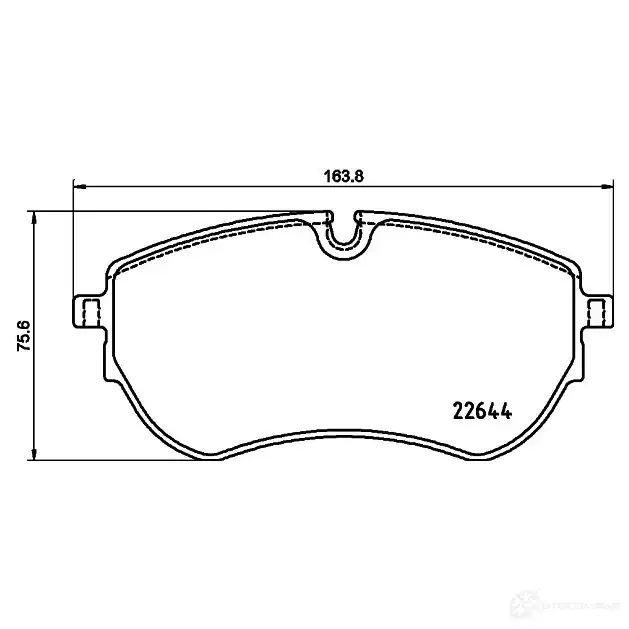 Тормозные колодки дисковые, комплект HELLA 8DB 355 037-731 1437478249 B J70IR