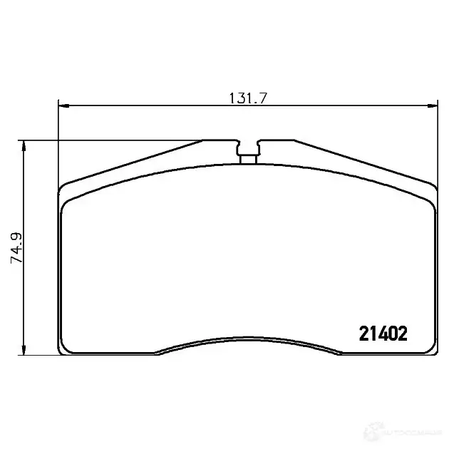 Тормозные колодки дисковые, комплект HELLA 7473D594 21 402 29802 8DB 355 018-301 изображение 0