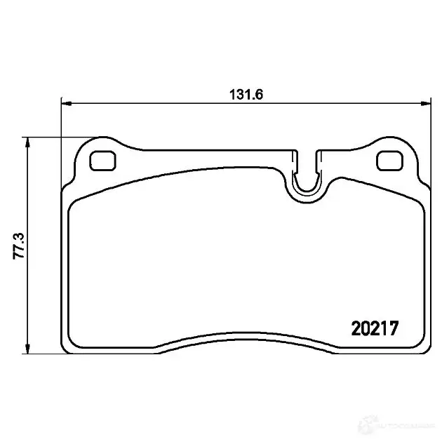 Тормозные колодки дисковые, комплект HELLA 29299 8DB 355 013-201 8380D1263 2 0217 изображение 0