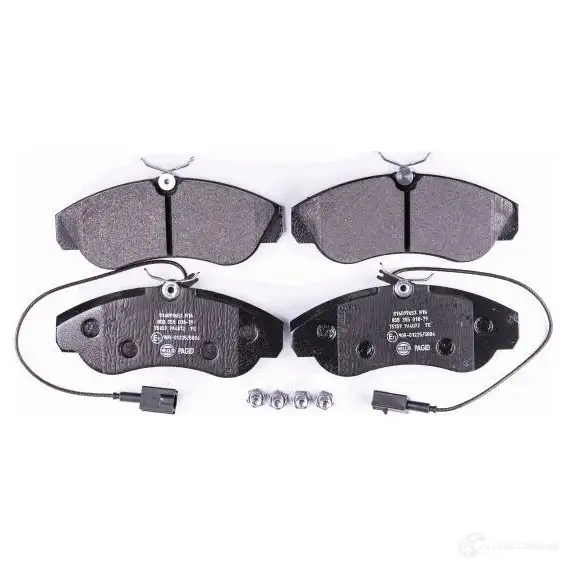 Тормозные колодки дисковые, комплект HELLA 8DB 355 018-791 217 99 29847 23603 изображение 1