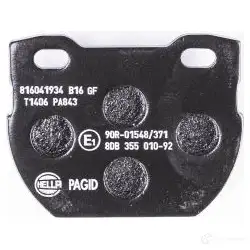 Тормозные колодки, комплект HELLA 8db355010921 T1406 29086 23 471 изображение 2