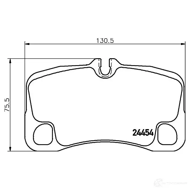 Тормозные колодки дисковые, комплект HELLA 29581 8416D1300 2445 4 8DB 355 016-051 - Изображение 1