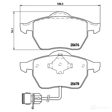 Тормозные колодки, комплект HELLA 20678 8db355007461 28776 2067 6 - Изображение 1