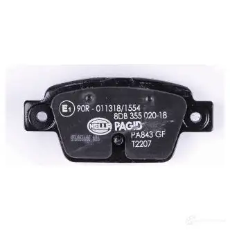 Тормозные колодки дисковые, комплект HELLA 8DB 355 020-181 237 14 25526 29981 изображение 2
