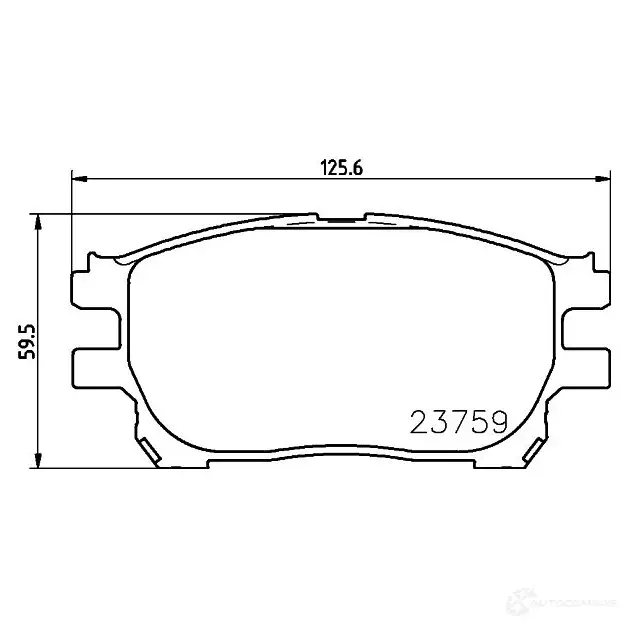 Тормозные колодки, комплект HELLA 8db355010111 T1319 29012 23 759 - Изображение 1