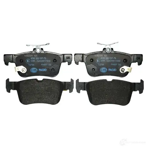 Тормозные колодки дисковые, комплект HELLA 8DB 355 037-791 1437446400 G99 O1 - Изображение 1