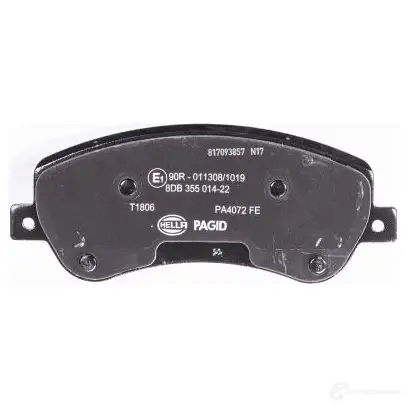 Тормозные колодки дисковые, комплект HELLA 8DB 355 014-221 2486 7 29400 24868 изображение 2