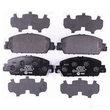 Тормозные колодки, комплект HELLA 8db355021471 25793 2 5792 30092 - Изображение 1