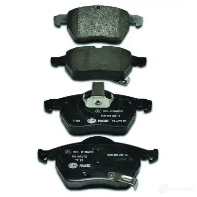 Тормозные колодки дисковые, комплект HELLA 23117 8DB 355 008-141 23 116 28834 изображение 1