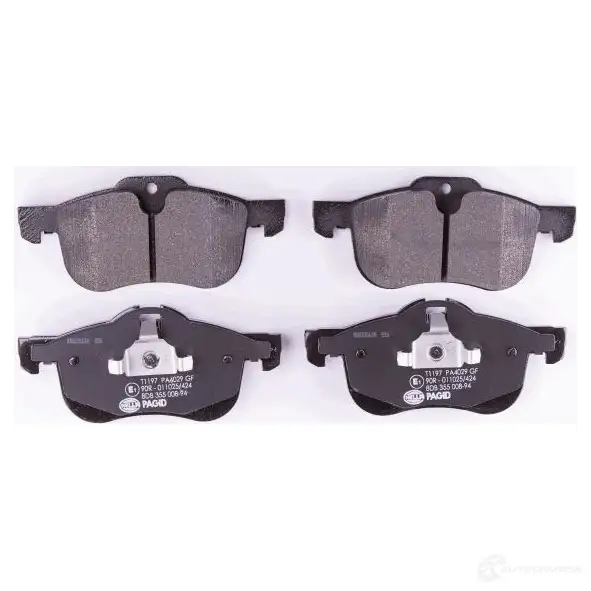 Тормозные колодки дисковые, комплект HELLA 23114 2 3112 8DB 355 008-941 28900 изображение 1