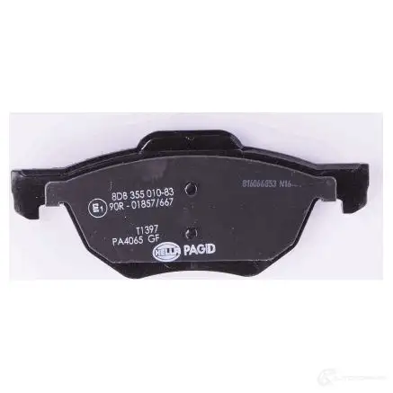 Тормозные колодки дисковые, комплект HELLA 8DB 355 010-831 2 3720 24213 29077 изображение 2