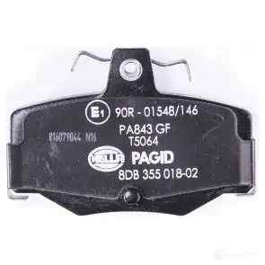 Тормозные колодки дисковые, комплект HELLA 8DB 355 018-021 29775 T5064 215 45 изображение 2