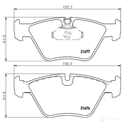 Тормозные колодки, комплект HELLA 8db355007961 21677 216 76 28817 изображение 0