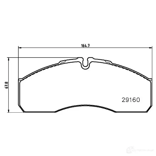 Тормозные колодки, комплект HELLA 8db355005401 2916 0 C4070 28572 - Изображение 1