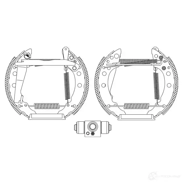 Тормозные колодки HELLA R 1315 8DB 355 005-241 28556 E6LKYNT - Изображение 1