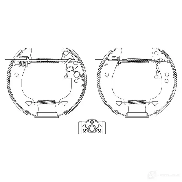 Тормозные колодки HELLA R06 90 64S6P 28466 8DB 355 004-331 изображение 0