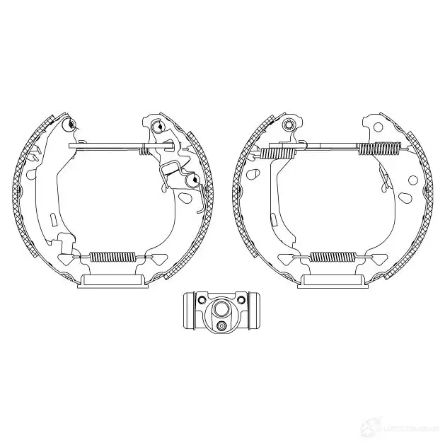 Тормозные колодки HELLA MPQYHB 28464 R06 80 8DB 355 004-311 изображение 1