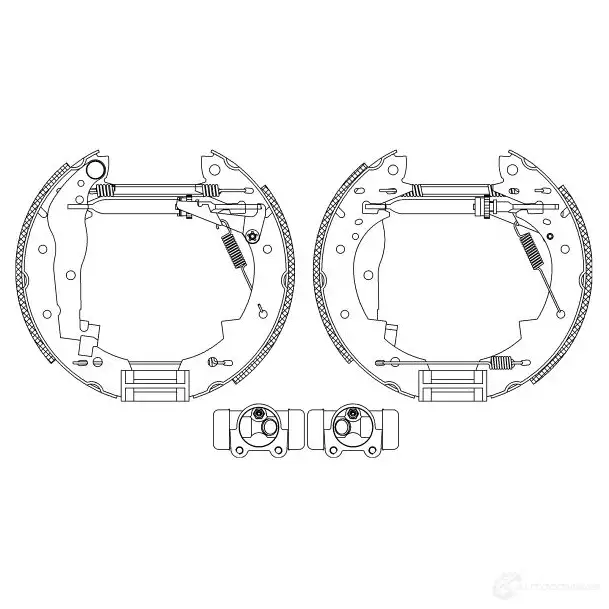 Тормозные колодки HELLA NNDT8 28418 R0 355 8DB 355 003-851 изображение 0