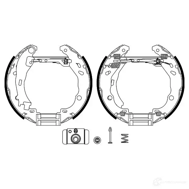 Тормозные колодки HELLA R 1225 28524 Y1DY4K 8DB 355 004-911 - Изображение 1