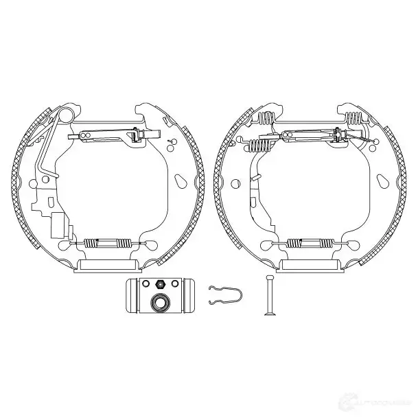 Тормозные колодки HELLA 8DB 355 004-761 M0SDOH R11 10 28509 изображение 0