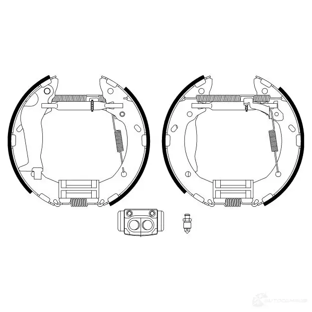 Тормозные колодки HELLA 30165 8DB 355 022-611 ED37UFB R134 0 изображение 1